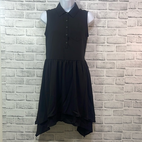 L AMOUR Sleeveless Handkerchief Hem Tie Back Dress by Nanette Lenore NWOT Small - Picture 1 of 12